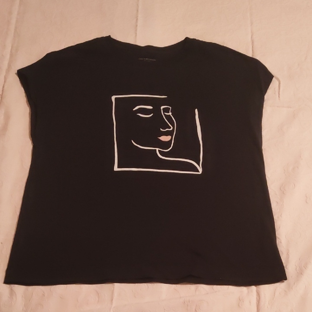 Black Graphic Short Sleeve Tee